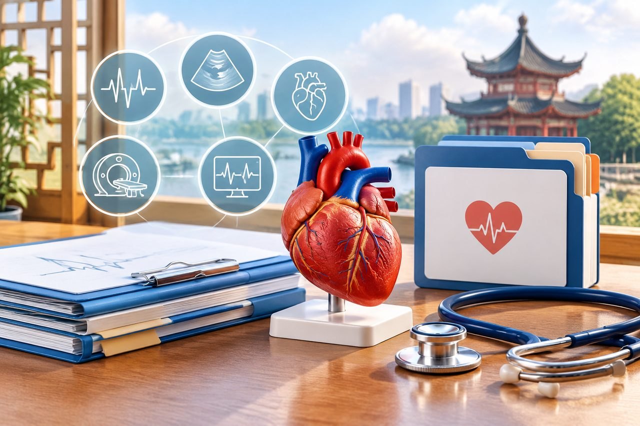 Editorial illustration: Cardiovascular Health Checks in China: Questions About Previous Heart Tests