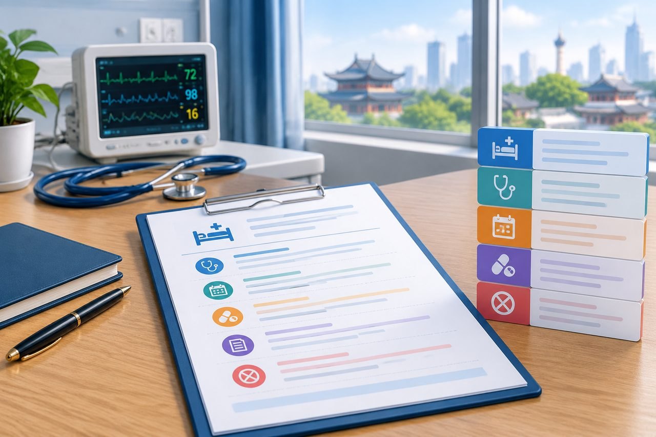 Editorial illustration: What a Hospital Treatment Estimate in China Should Include