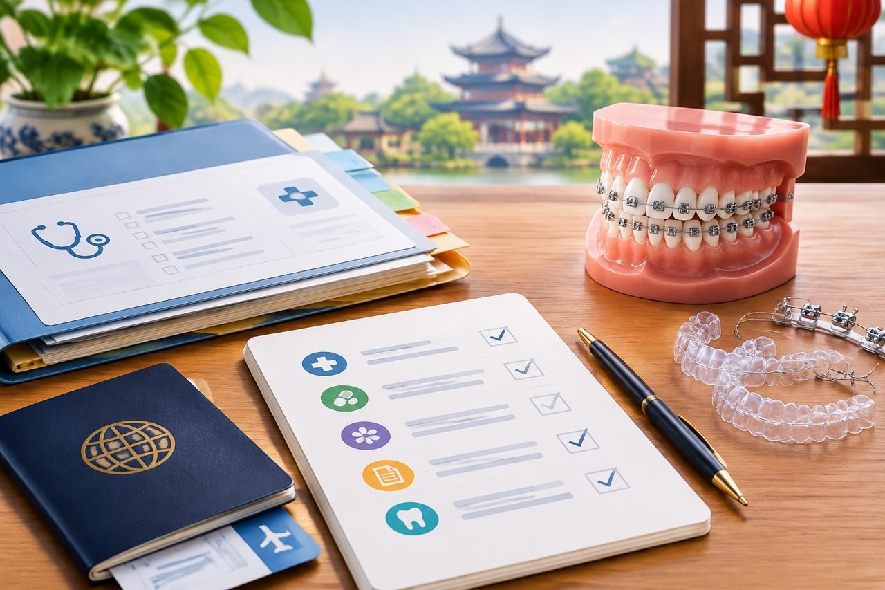 Editorial illustration: Orthodontic Treatment in China: How Existing Health Conditions Affect Assessment