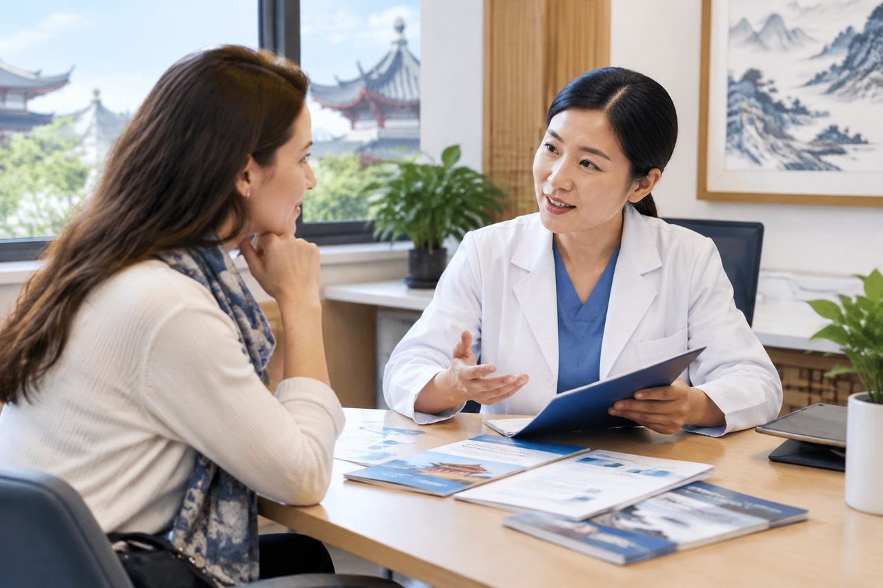 Editorial illustration: Basic Health Checkups in China: English Interpretation and Written Reports