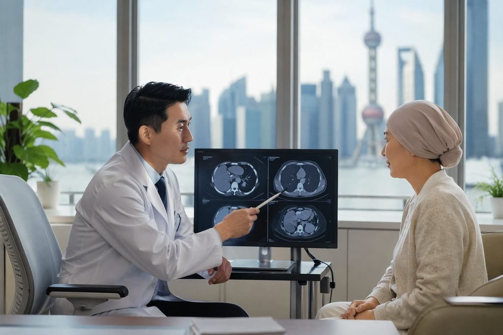 AI illustration: Targeted Cancer Therapy in China: Preparing Biomarker and Treatment Reports