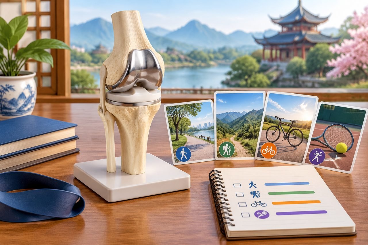 AI illustration: Considering Total Knee Replacement in China: Agreeing Realistic Activity Goals