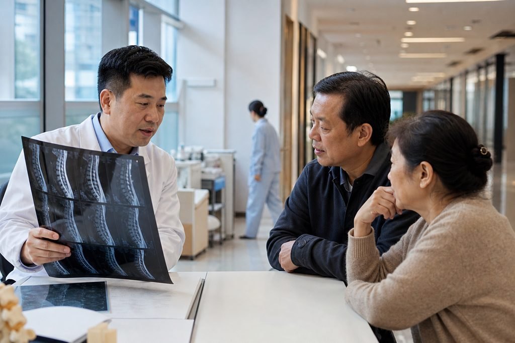 Editorial illustration: Spinal Fusion Surgery in China: Comparing Itemised Hospital Quotes