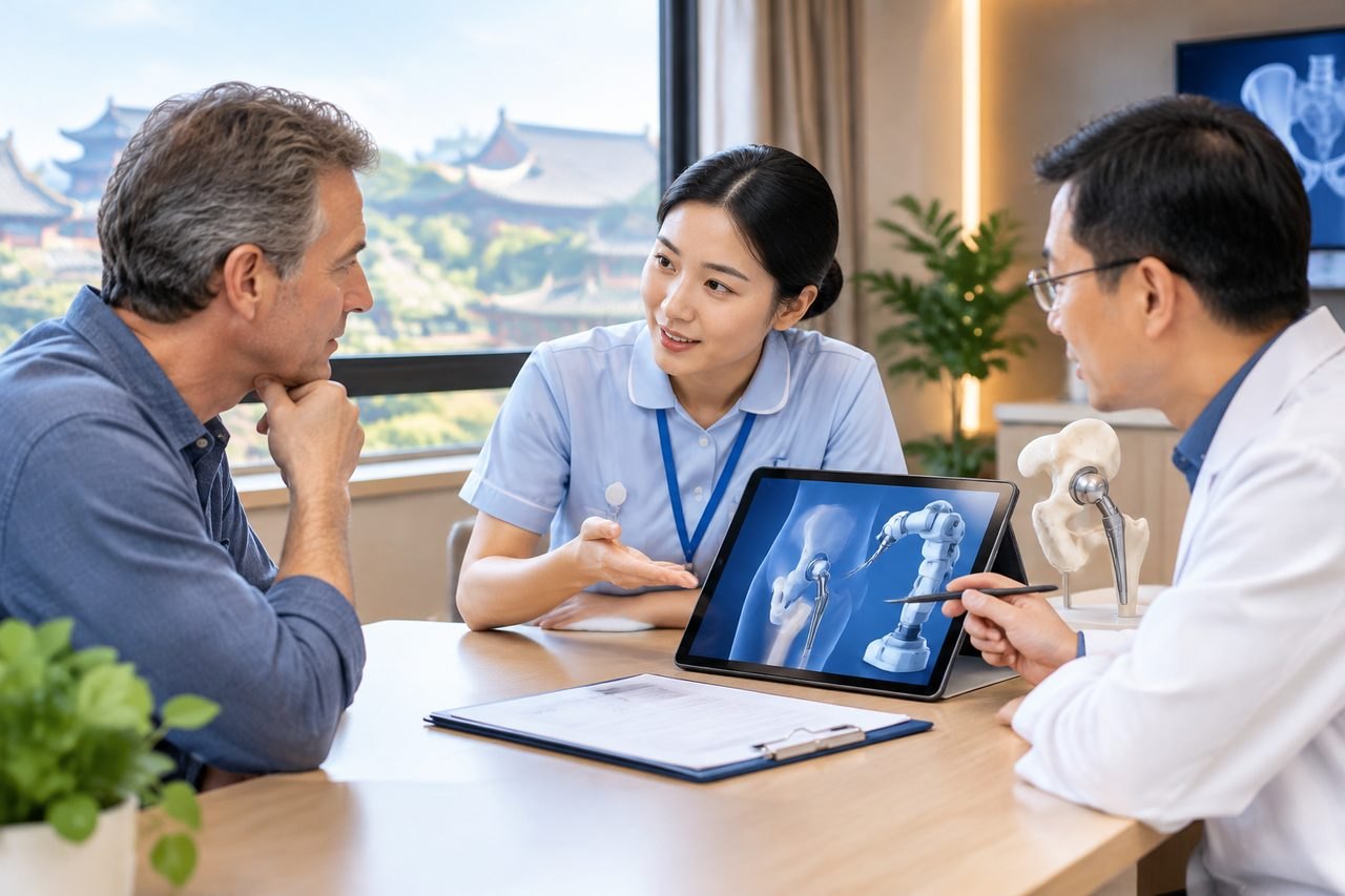 Editorial illustration: Robotic Hip Replacement in China: Interpreting the Hospital's Preliminary Reply