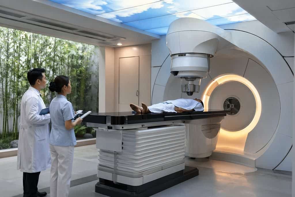 Editorial illustration: Proton Therapy in China: Separating Medical and Travel Timelines