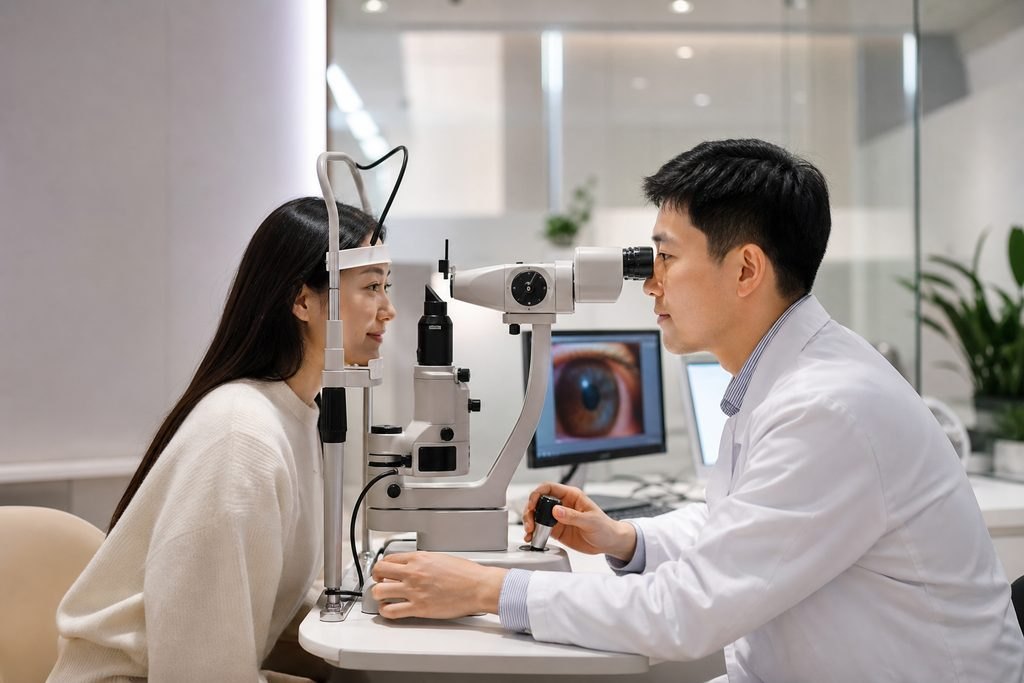 Editorial illustration: Laser Vision Correction in China: The Role of Previous Treatment Results