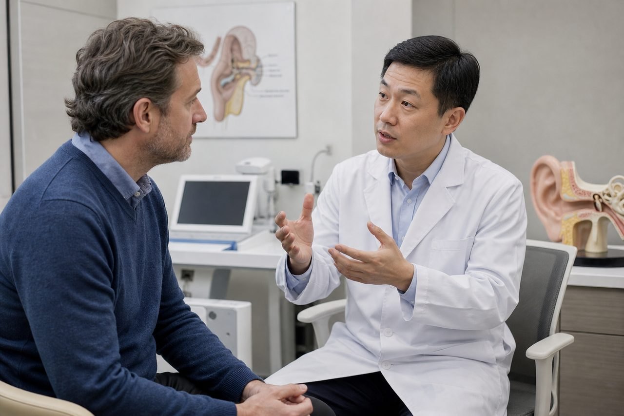 AI illustration: Stapes Surgery in China: Preparing Hearing Tests for a Specialist Opinion