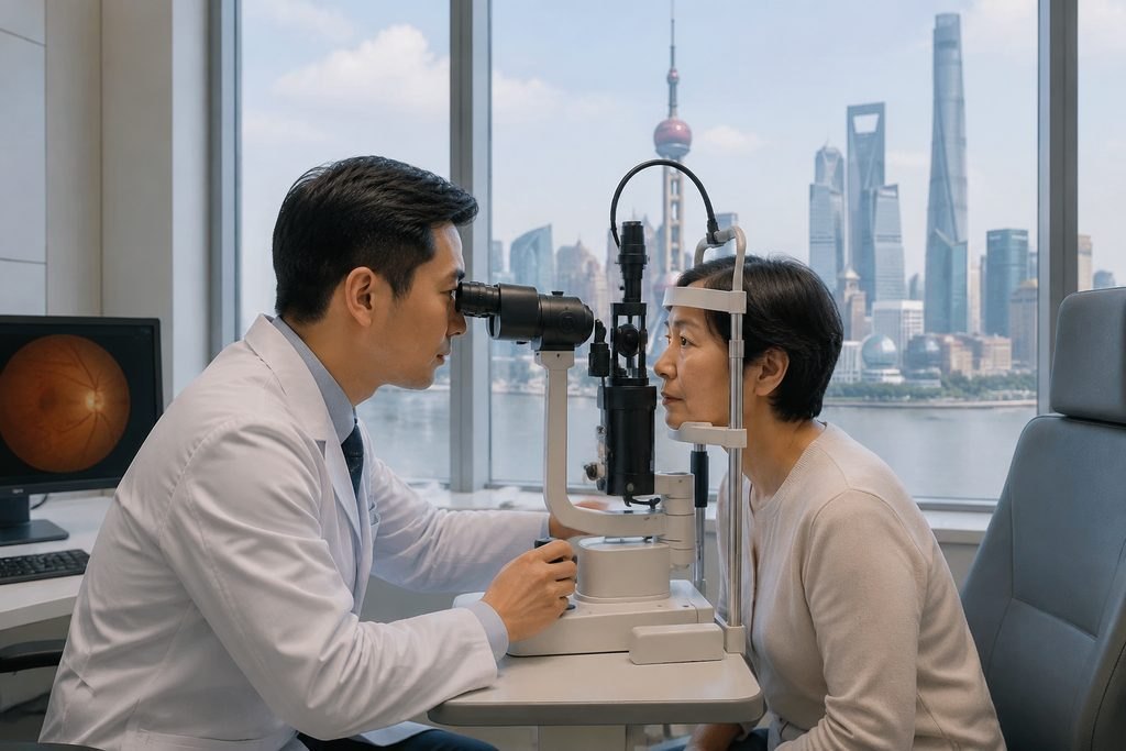 Editorial illustration: Macular Surgery in China: Consent Questions Before Agreeing to Care