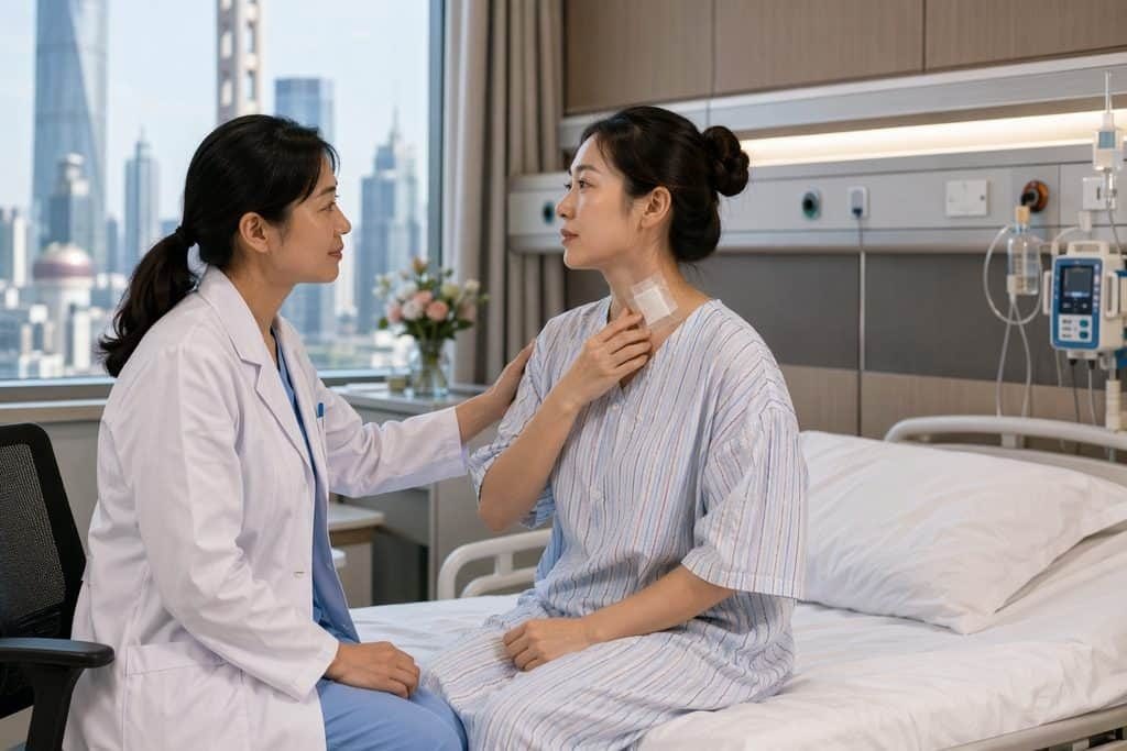 Editorial illustration: Esophageal Cancer Care in China: Questions About Long-Term Follow-Up