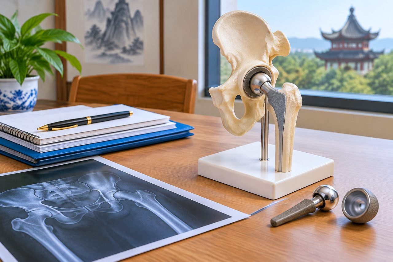 Editorial illustration: Partial Hip Replacement in China: When the Proposed Plan Changes