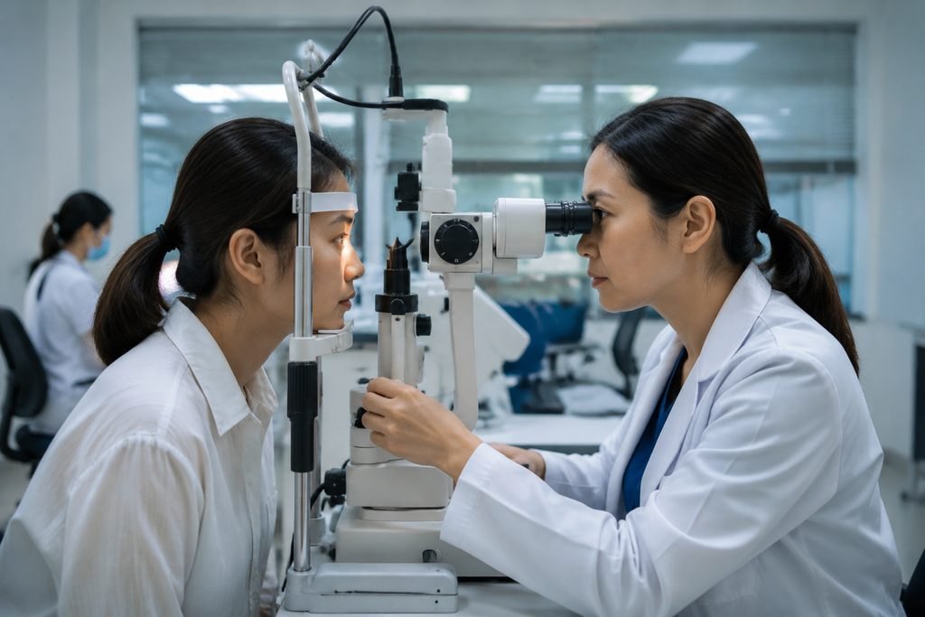 Editorial illustration: Glaucoma in China: Which Questions Require an In-Person Assessment?
