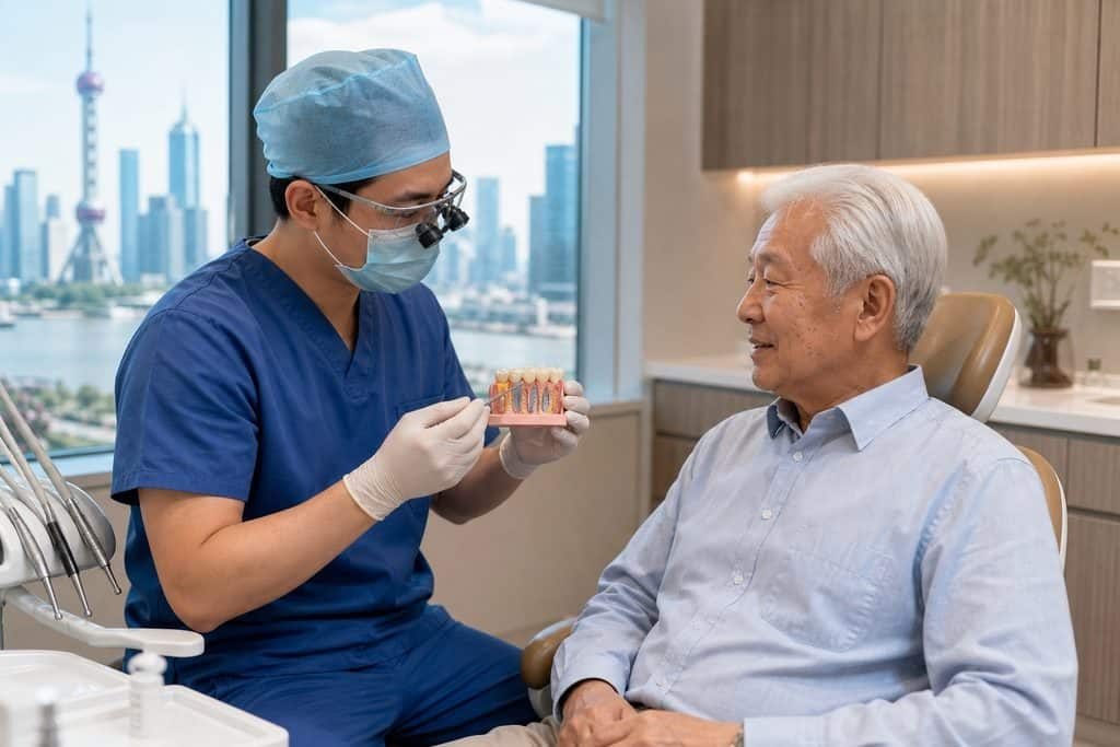 Editorial illustration: All-on-4 Dental Implants in China: When the Proposed Plan Changes