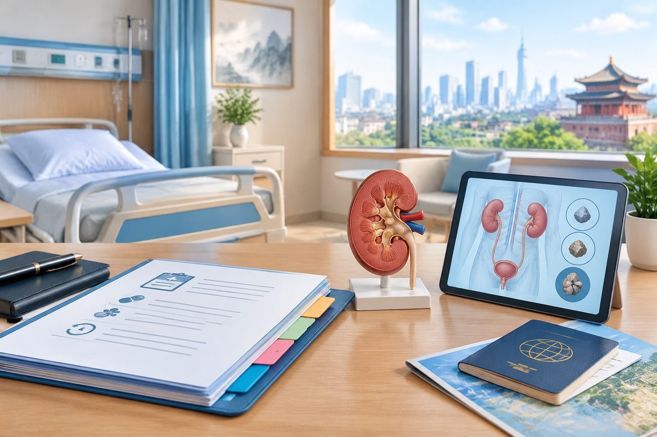 Editorial illustration: PCNL Kidney Stone Surgery in China: How Existing Health Conditions Affect Assessment