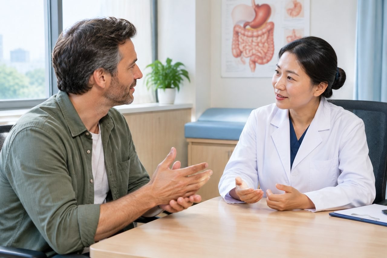 AI illustration: EUS in China: Questions When a Biopsy Is Being Considered