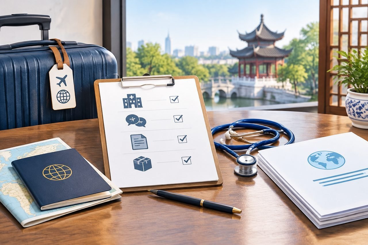Editorial illustration: Couples' Health Checkups in China: English Interpretation and Written Reports