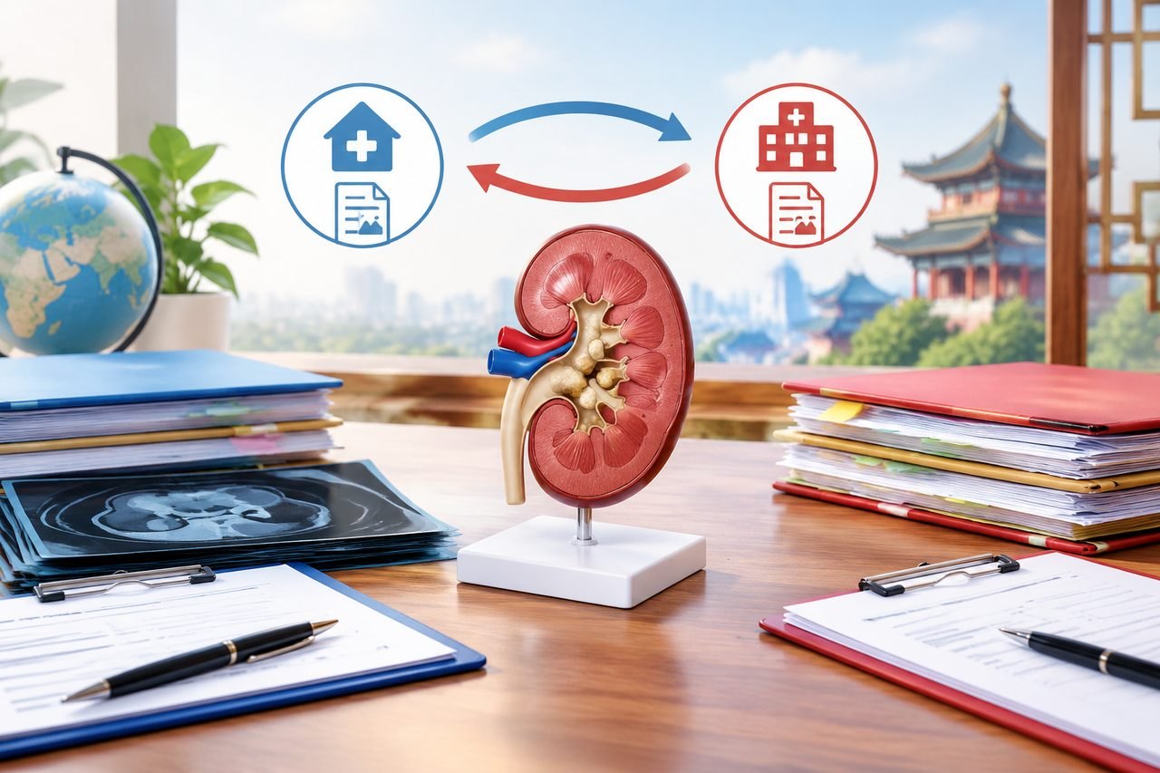 Editorial illustration: PCNL Kidney Stone Surgery in China: Communicating With Your Home Medical Team