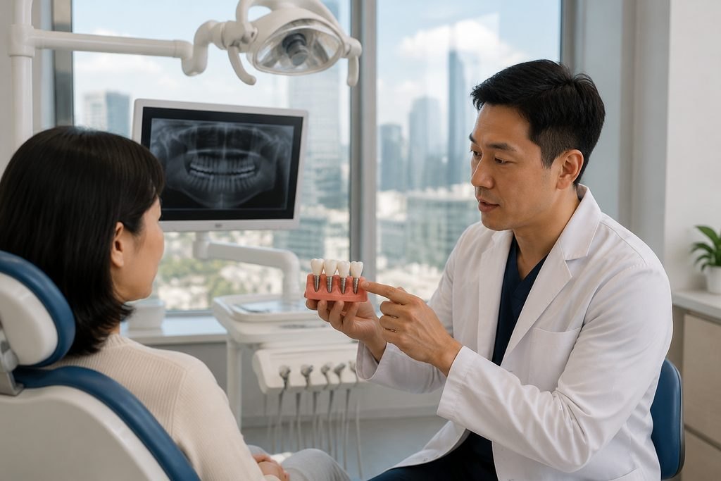 Editorial illustration: All-on-4 Dental Implants in China: What to Do When Records Are Missing