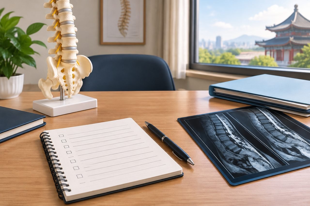 Editorial illustration: Lumbar Decompression in China: Preparing for the First In-Person Discussion