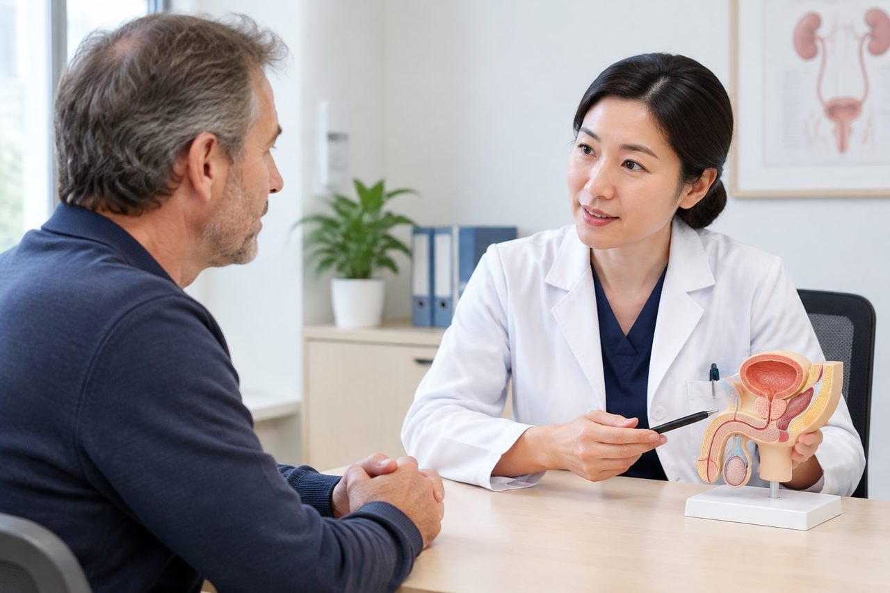 AI illustration: Travelling to China for HoLEP: Planning Catheter and Review Arrangements
