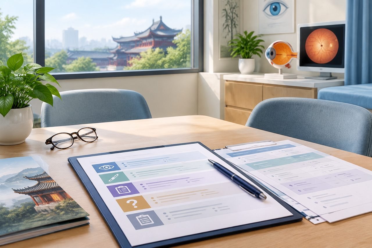 Editorial illustration: Macular Surgery in China: Comparing Itemised Hospital Quotes