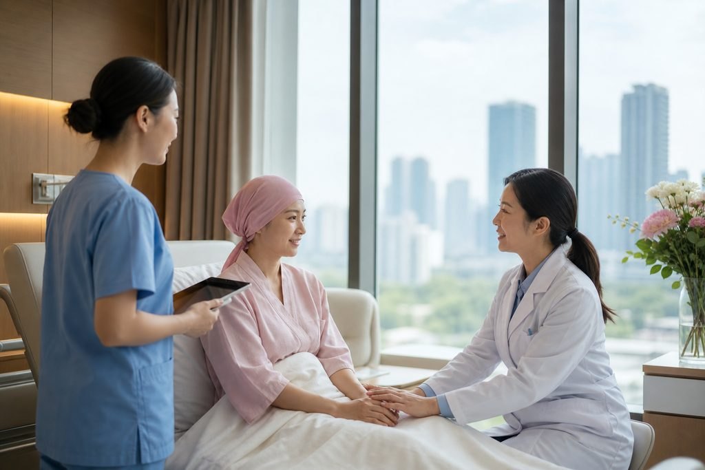 Editorial illustration: Breast Cancer in China: What an MDT Discussion Needs to Answer