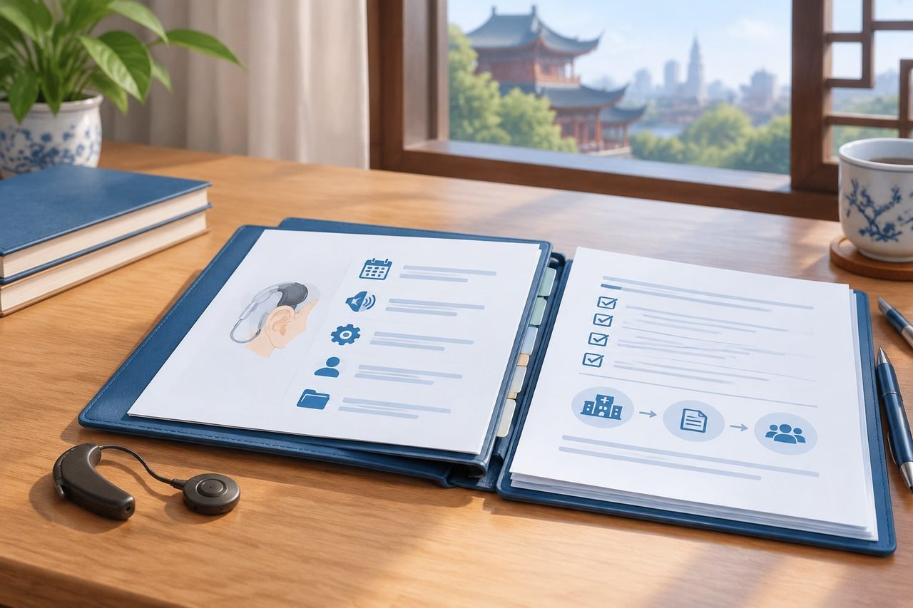 Editorial illustration: Cochlear Implants in China: Obtaining a Written Follow-Up Plan