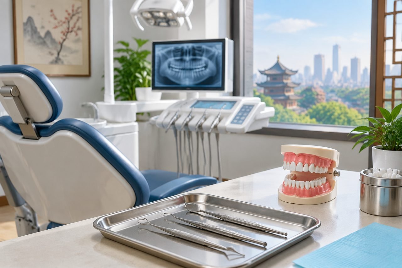 Editorial illustration: Dental Health Checks in China: Clarifying Oral Examination Scope