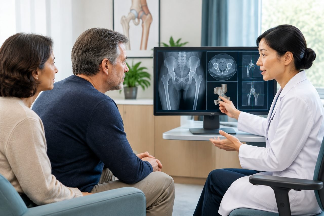 AI illustration: Considering Robotic Hip Surgery in China: Which Imaging Does the Team Need?
