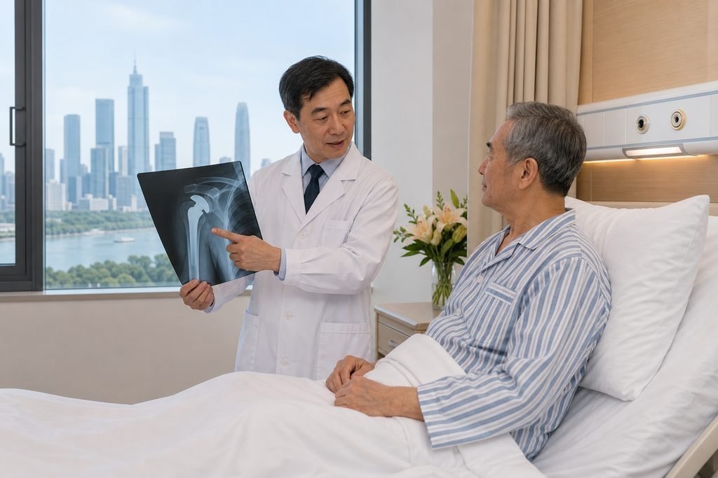 Editorial illustration: Shoulder Replacement in China: What the Treatment Can and Cannot Address
