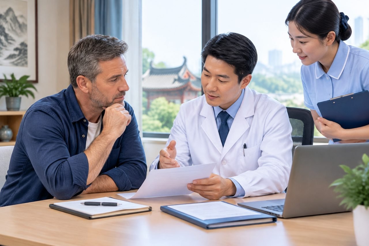 Editorial illustration: Prostate Health Assessment in China: Questions About Previous PSA Results