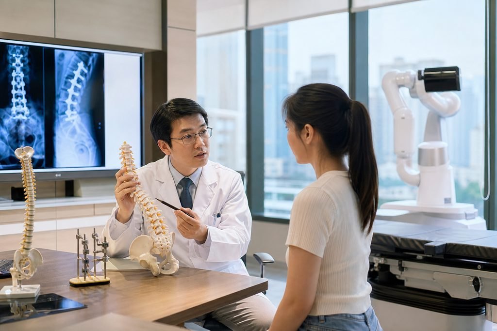 AI illustration: Scoliosis Surgery Costs in China: Why the Planned Levels Matter