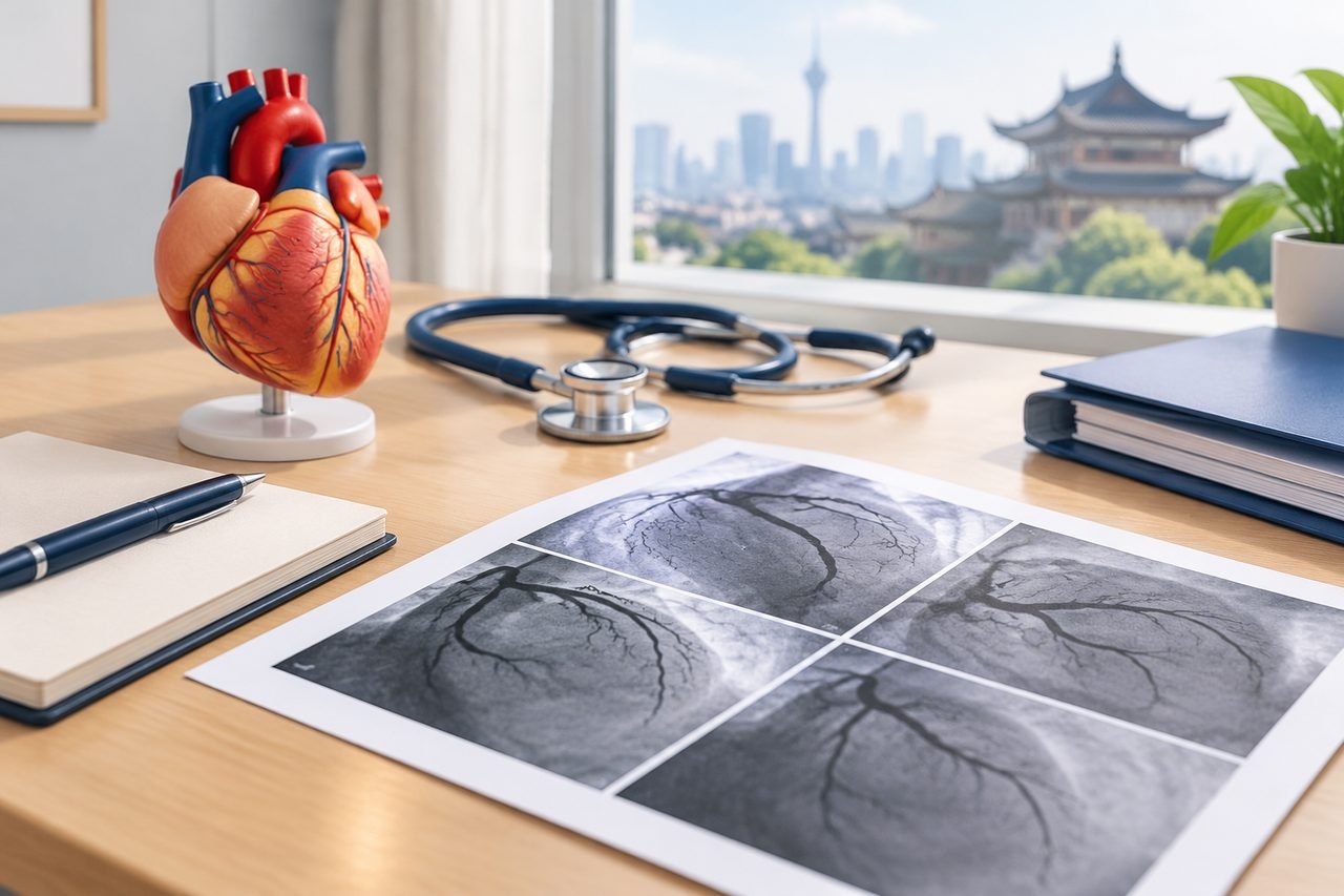 Editorial illustration: Coronary Artery Disease in China: Reviewing Angiography and Symptoms