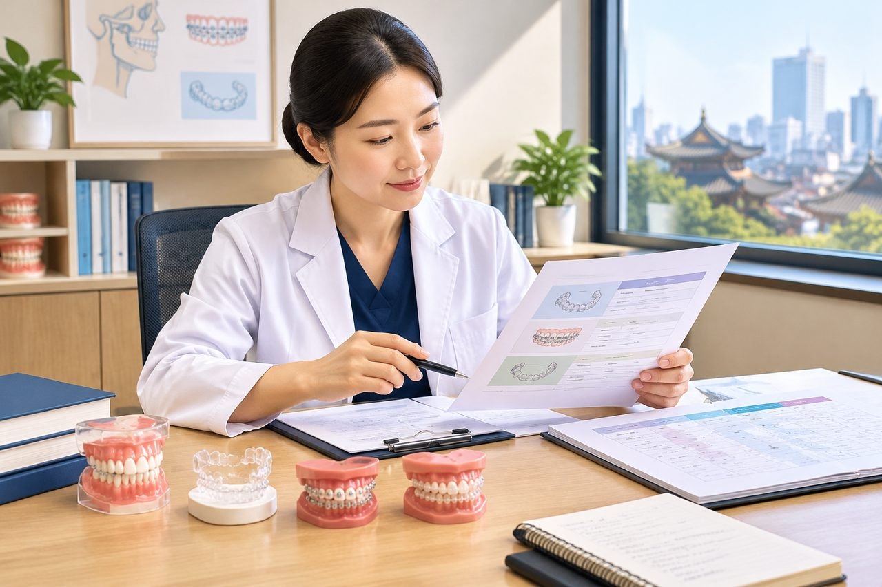 Editorial illustration: Orthodontic Treatment in China: Comparing Itemised Hospital Quotes