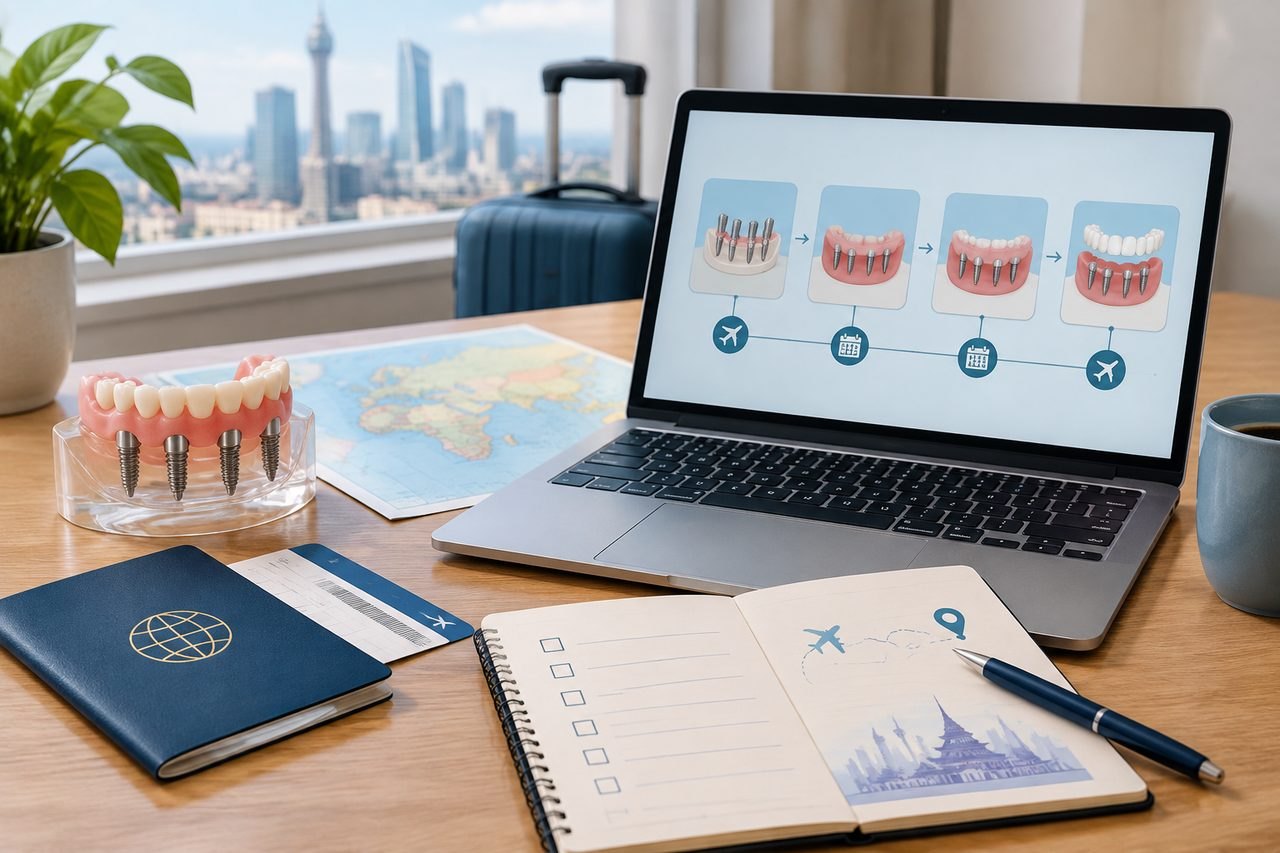 AI illustration: All-on-4 in China: Planning Return Visits Before Booking