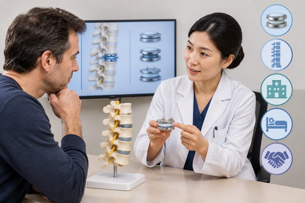 AI illustration: Artificial Disc Replacement Costs in China: Questions About the Device and Scope