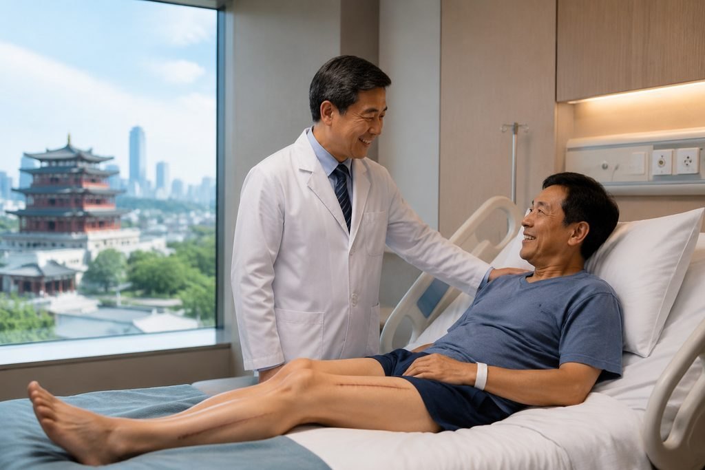Editorial illustration: Anterior Hip Replacement in China: Discussing Rehabilitation