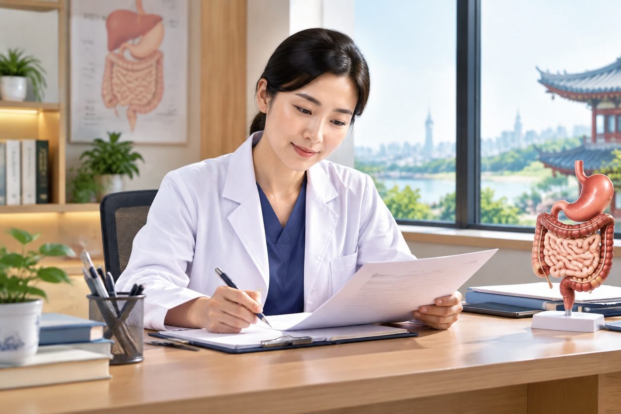 Editorial illustration: Digestive Health Assessment in China: Preparing Questions for the Clinician
