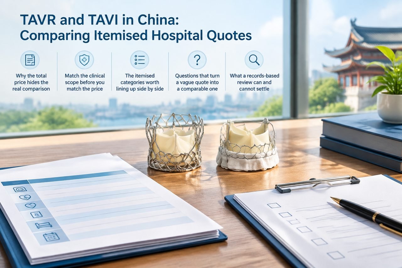Editorial illustration: TAVR and TAVI in China: Comparing Itemised Hospital Quotes