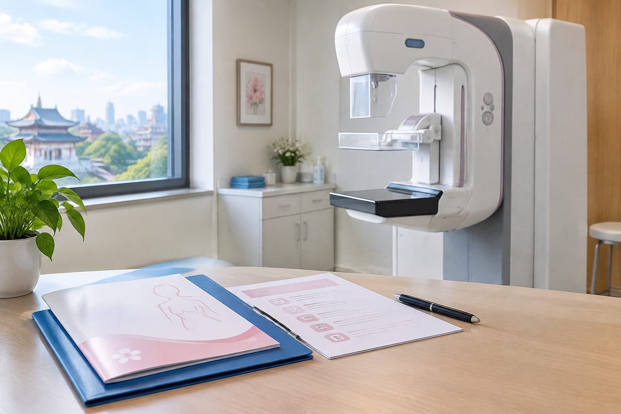 Editorial illustration: Breast Screening in China: Provider Instructions Before the Appointment