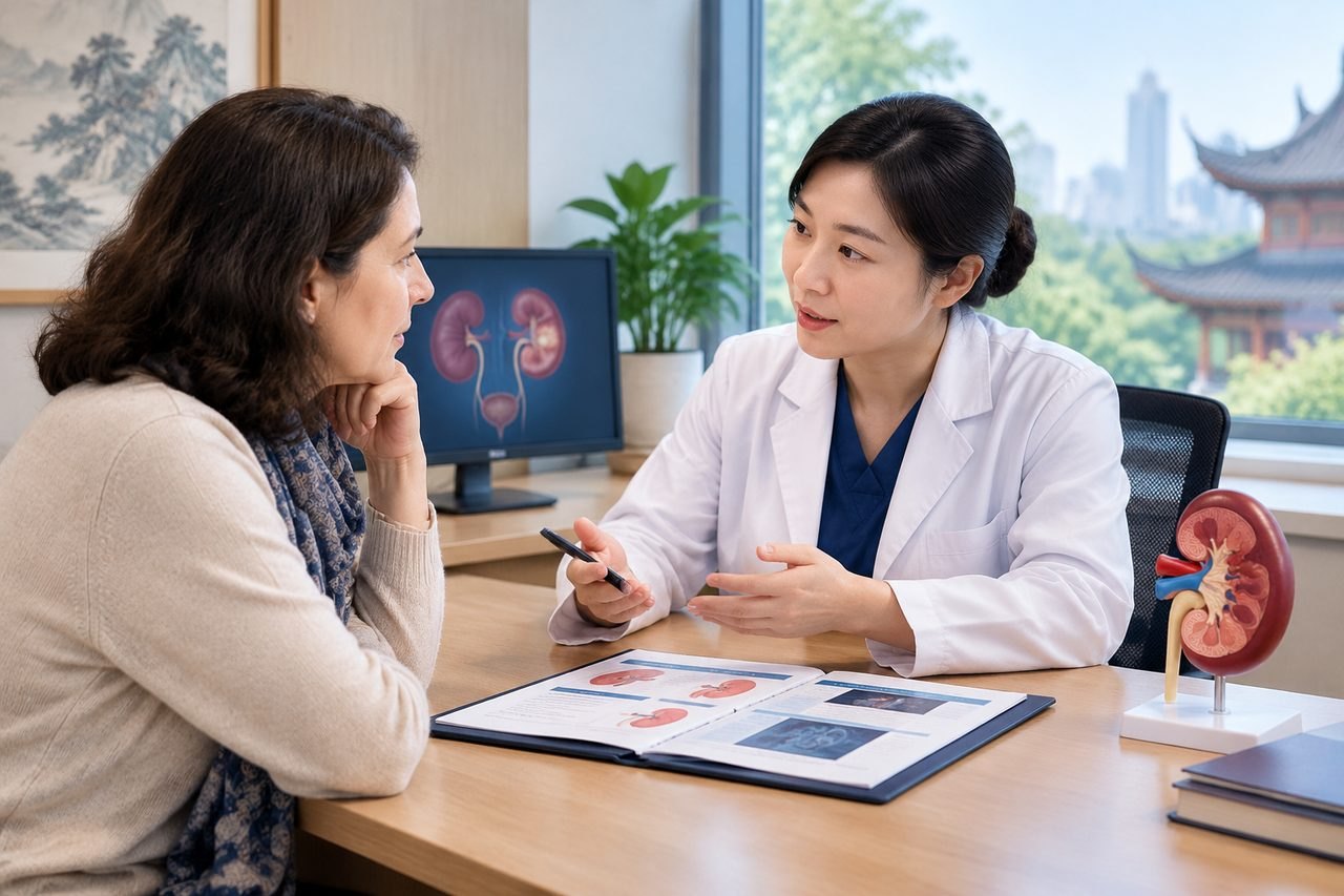 Editorial illustration: PCNL Kidney Stone Surgery in China: Consent Questions Before Agreeing to Care