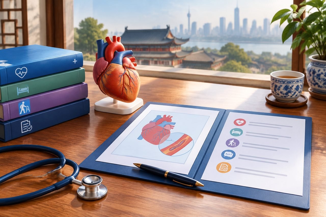 Editorial illustration: Coronary Bypass Surgery in China: Consent Questions Before Agreeing to Care