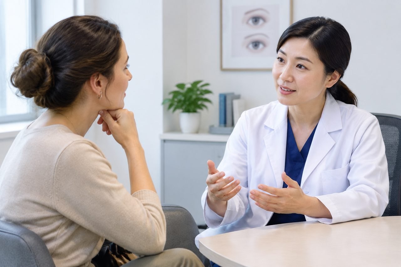 AI illustration: Eyelid Surgery in China: What Should a Pre-Travel Consultation Cover?