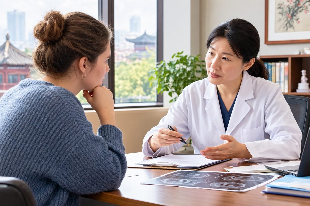 Editorial illustration: Hodgkin Lymphoma Care in China: Questions About Long-Term Follow-Up