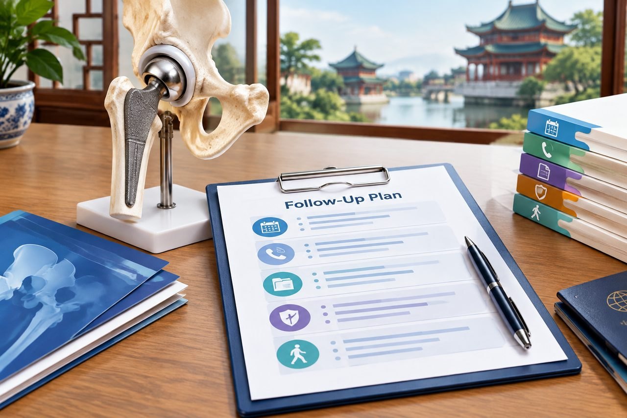 Editorial illustration: Robotic Hip Replacement in China: Obtaining a Written Follow-Up Plan
