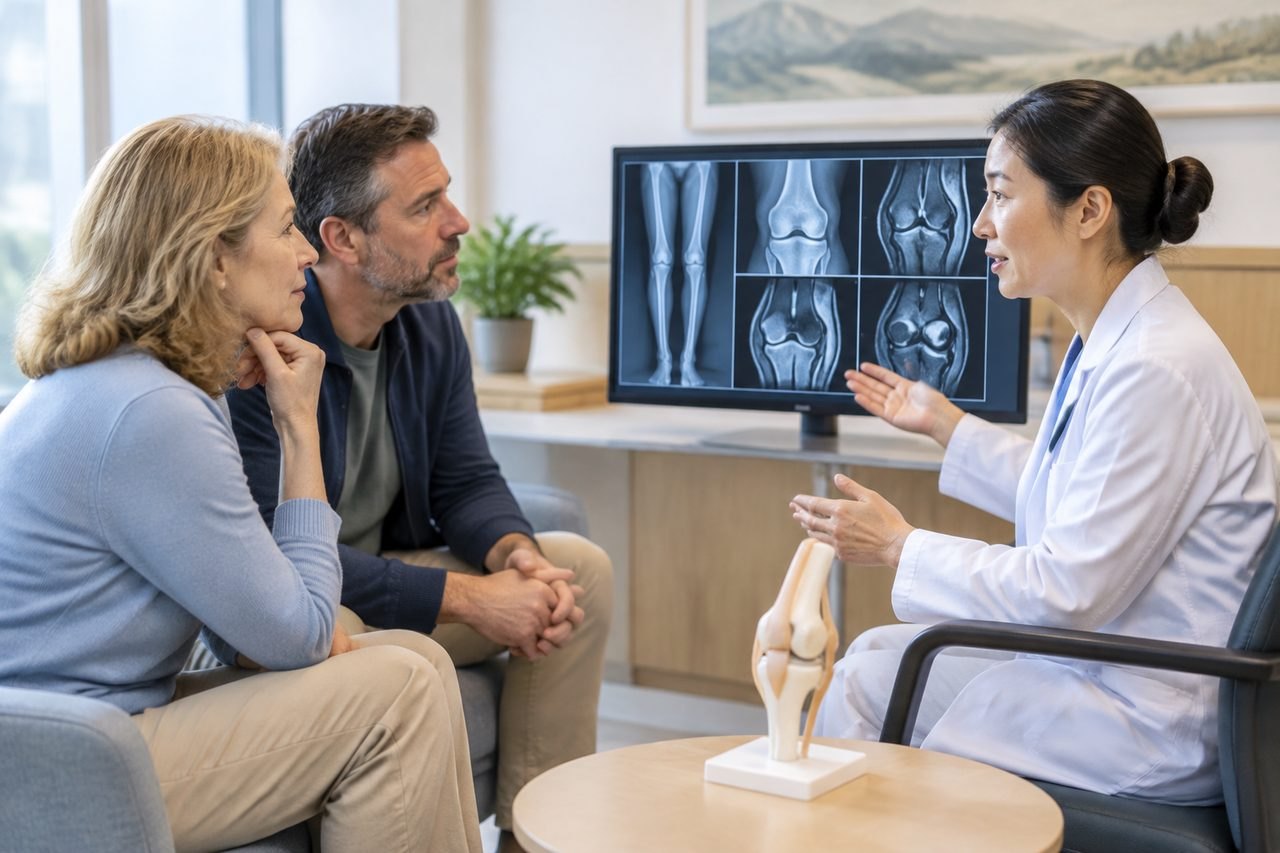 AI illustration: Partial Knee Replacement in China: Which Records Show the Whole Knee?