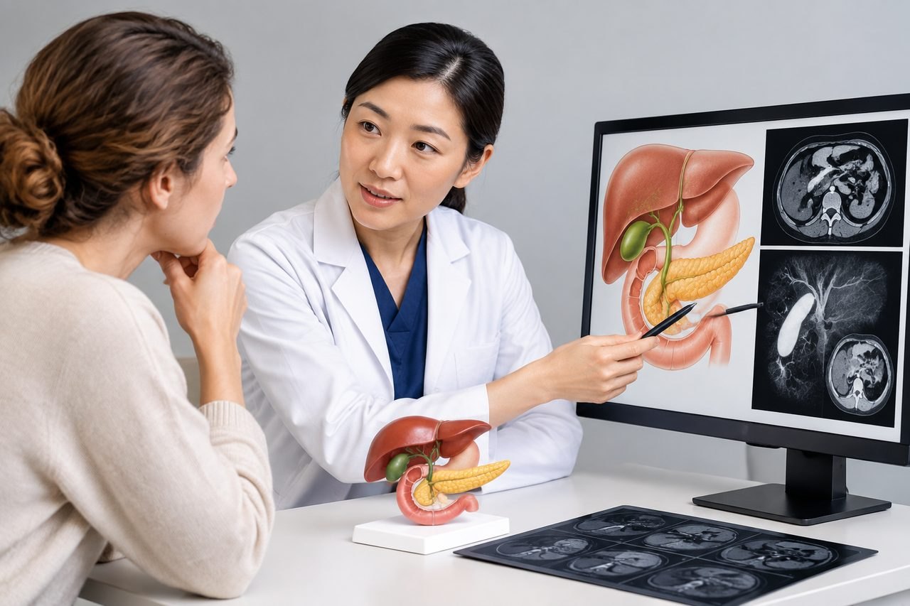 AI illustration: ERCP in China: Which Scans and Previous Procedure Reports Help?