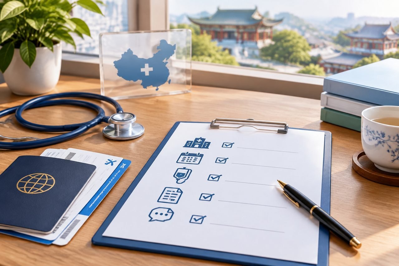 Editorial illustration: Chemotherapy in China: Confirming the Department and Appointment