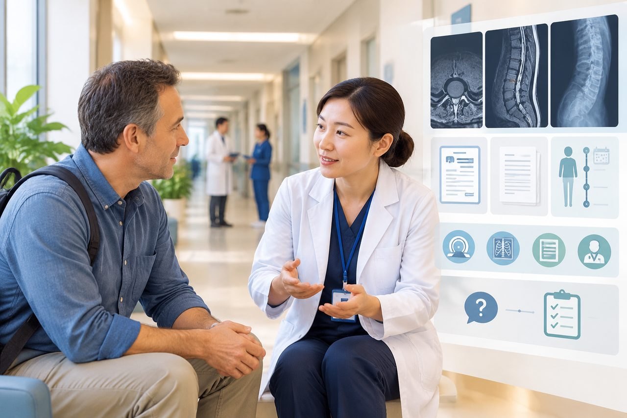 AI illustration: Lumbar Disc Replacement in China: Which Records Help Assess Suitability?