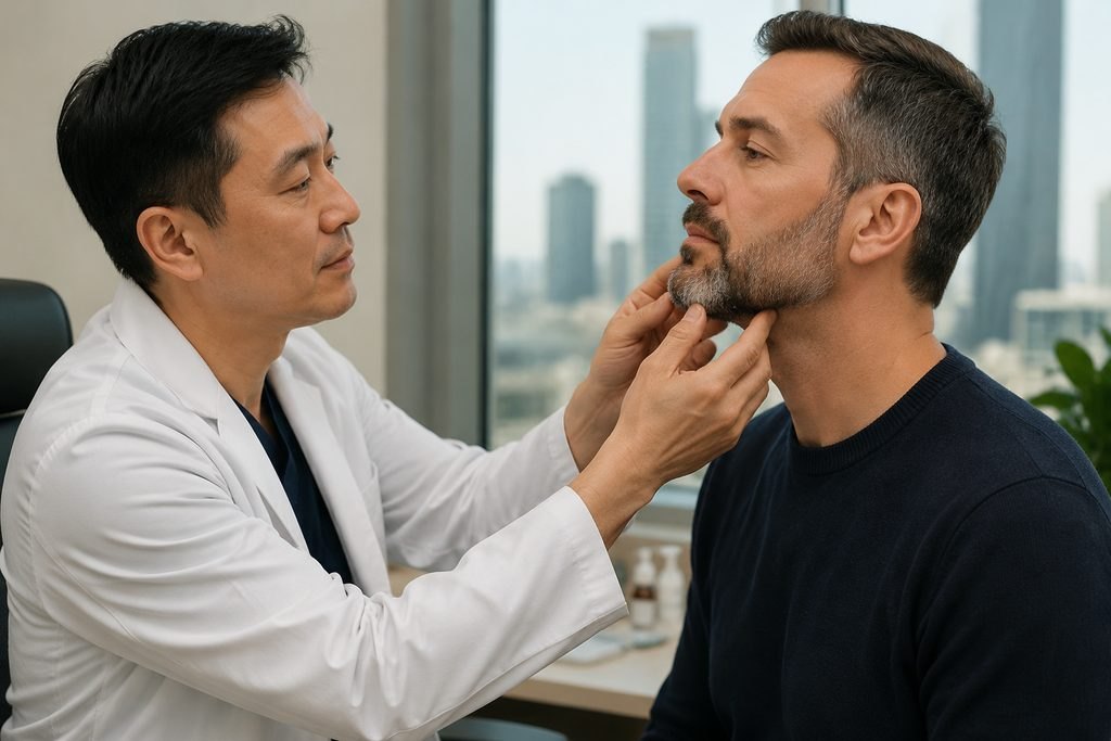 Editorial illustration: Facelift Surgery in China: Consent Questions Before Agreeing to Care