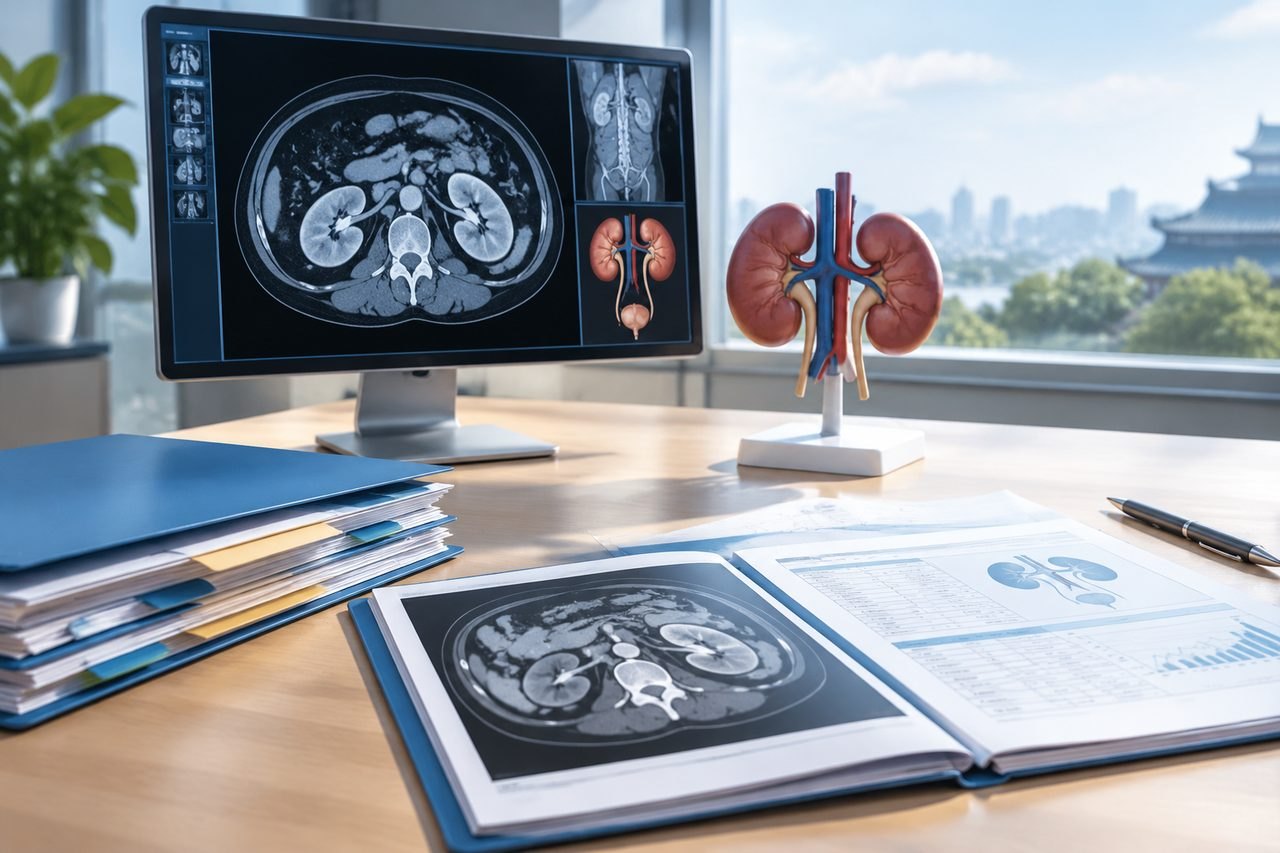Editorial illustration: Kidney Cancer in China: Reviewing Tumor and Kidney-function Records